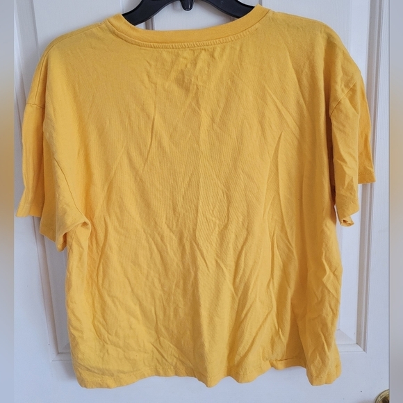 Gap × Disney Yellow Mickey Mouse 100% Organic Cotton Graphic Tee Size Medium - Picture 5 of 7